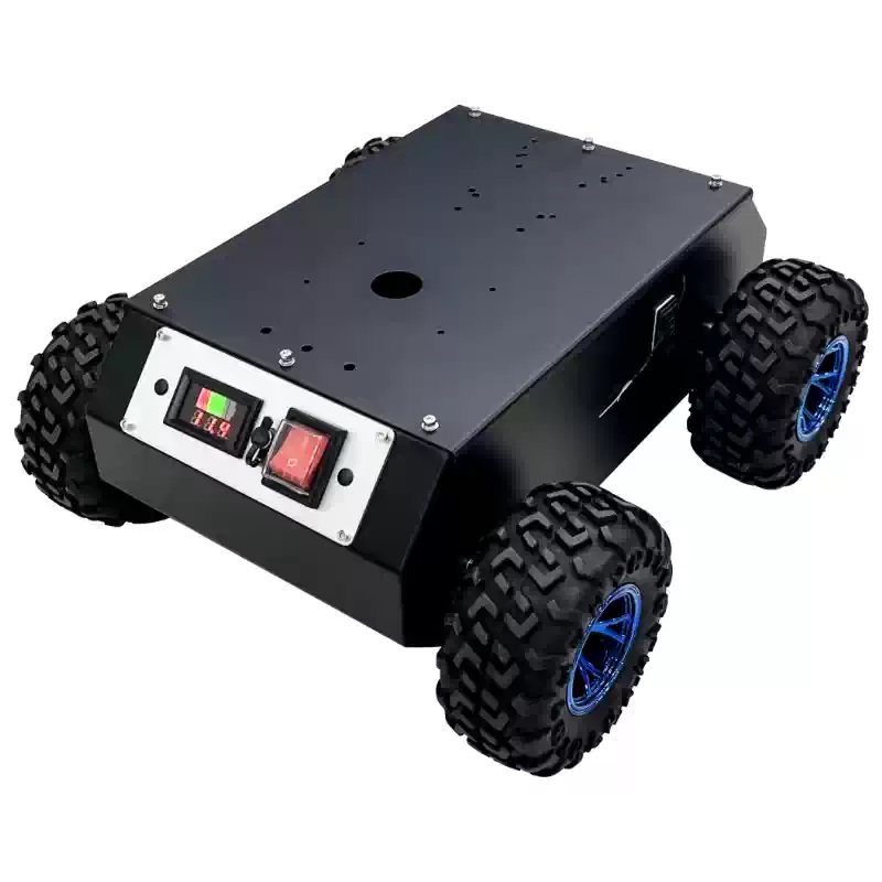 4WD Enclosed Steel Wheeled Robot Chassis