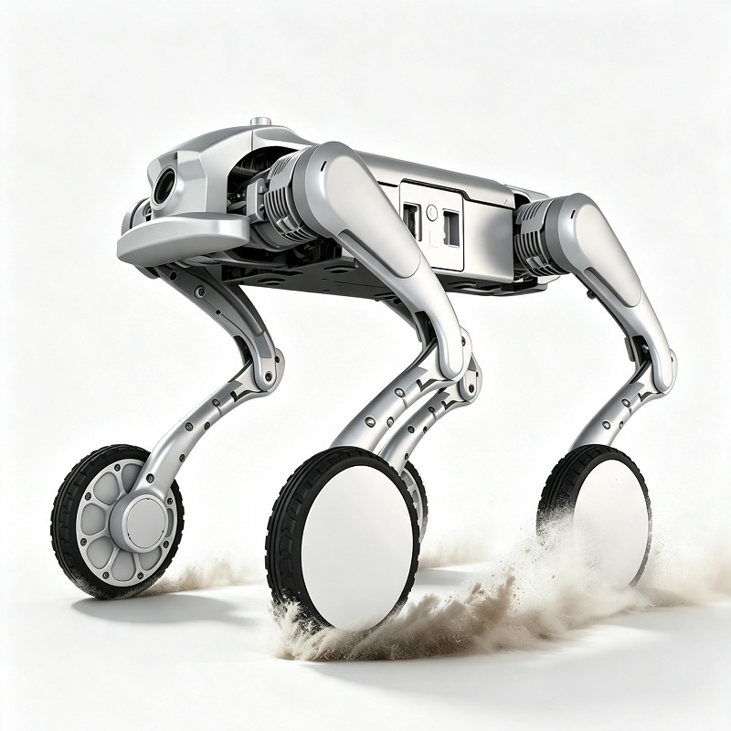 Wheeled Quadruped Robot All-Terrain Inspection Robot Dog